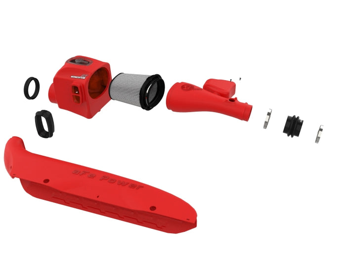 aFe 16-23 Toyota Tacoma V6 3.5L Momentum GT Red Edition Cold Air Intake System w/ Pro DRY S Filter - Bull Strap