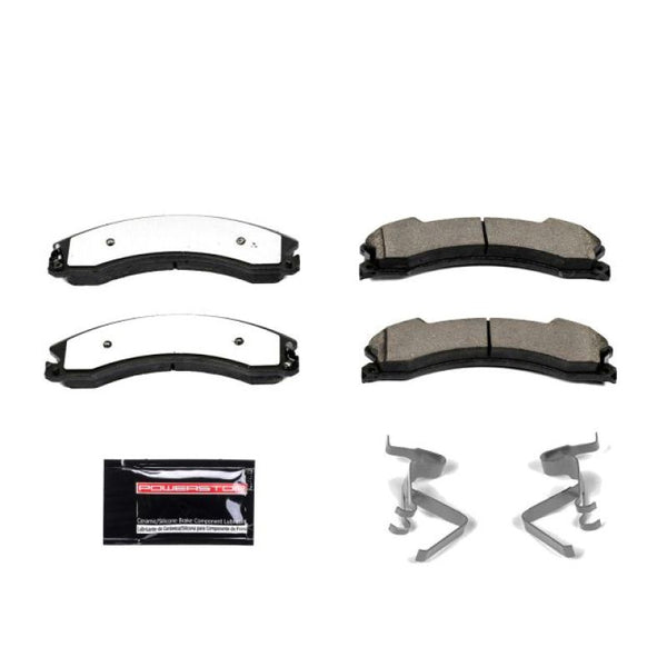 Power Stop 12-19 Chevrolet Silverado 2500 HD Front or Rear Z36 Truck & Tow Brake Pads w/Hardware - Bull Strap