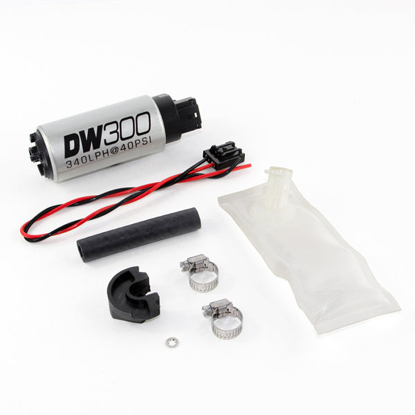 DeatschWerks 94+ Nissan 240sx/Silvia S14/S15 DW300 340 LPH In-Tank Fuel Pump w/ Install Kit - Bull Strap