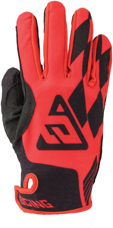 Answer 25 Ascent Prix Gloves Red/Black Youth - Small - Bull Strap