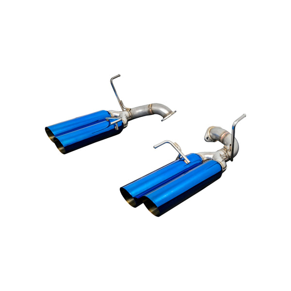 Remark 2015+ Subaru WRX/STI VA Boso Edition Axle Back Exhaust w/ Stainless Steel Single Wall Tip - Bull Strap