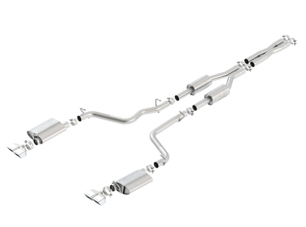 Borla 09-14 Dodge Challenger R/T 5.7L RWD 2Dr. 2.5in. ATAK CB Exhaust - Dual Split Rear Exit - Bull Strap