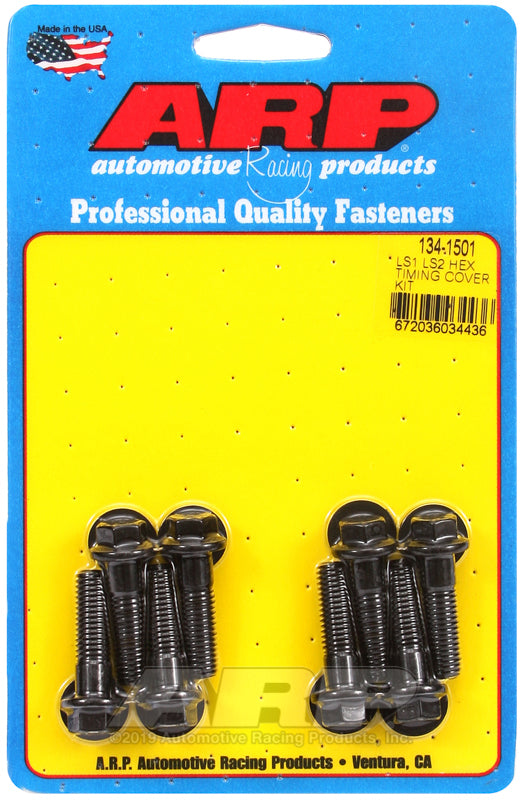ARP LS1 LS2 Hex Timing Cover Bolt Kit - Bull Strap