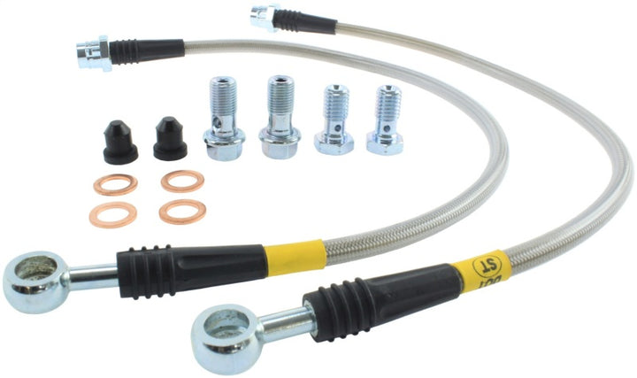 StopTech 98-06 Golf 1.8 Turbo/VR6/20th Ann Front Stainless Steel Brake Line Kit - Bull Strap