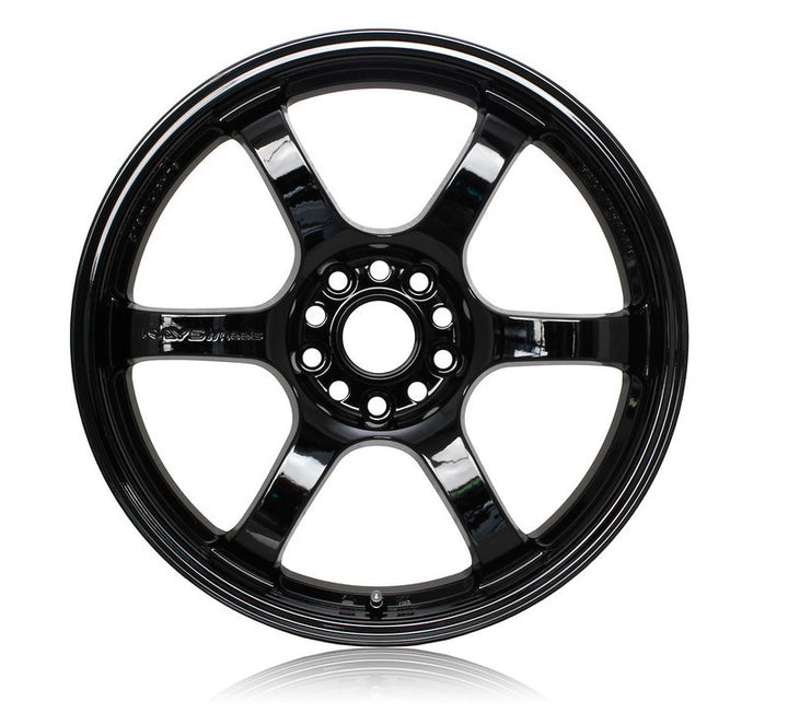Gram Lights 57DR 18x9.5 +38 5-100 Glossy Black Wheel - Bull Strap