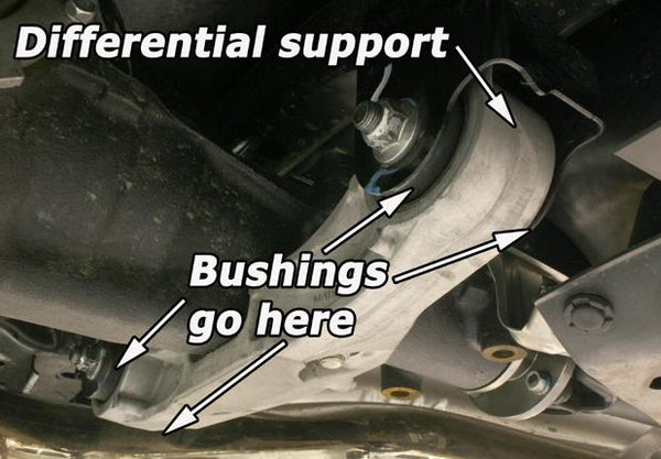 PERRIN 08-14 Subaru WRX/STI / 08-11 Impreza / 09-13 Forester XT Diffrential Subframe Lockdown System - Bull Strap