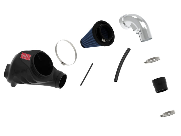 aFe Takeda Momentum Sealed Intake System 12 Honda Civic Si 2.4L Stage 2 Pro 5R Polished - Bull Strap