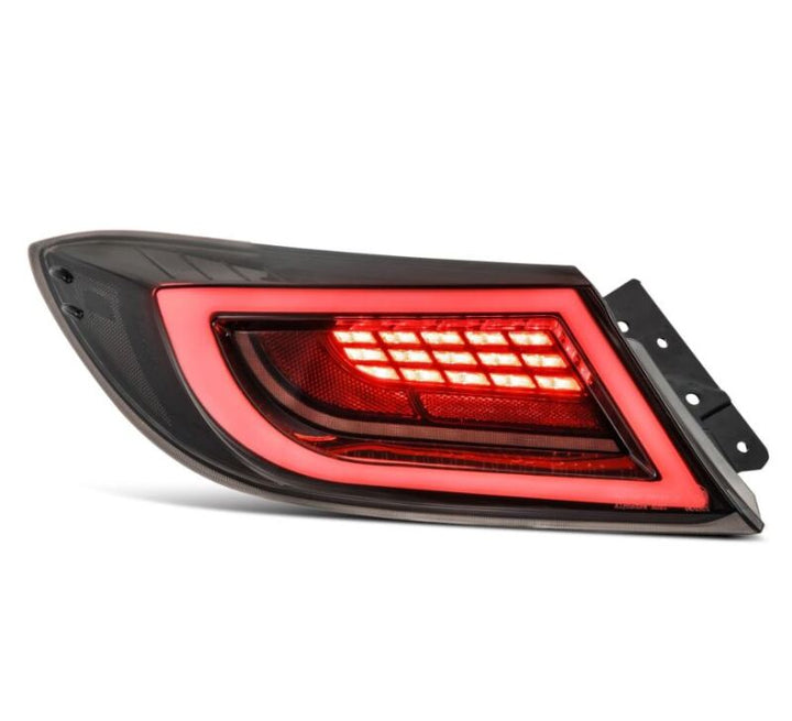 AlphaRex 22-24 Toyota GR86 LUXX LED Taillights Black Smoke - Bull Strap