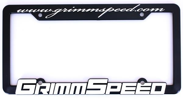 GrimmSpeed License Plate Frame (Pair) - Bull Strap