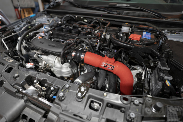 Injen 22-23 Honda Civic Si L4 1.5L Turbo SP Short Ram Intake - Wrinkle Red - Bull Strap