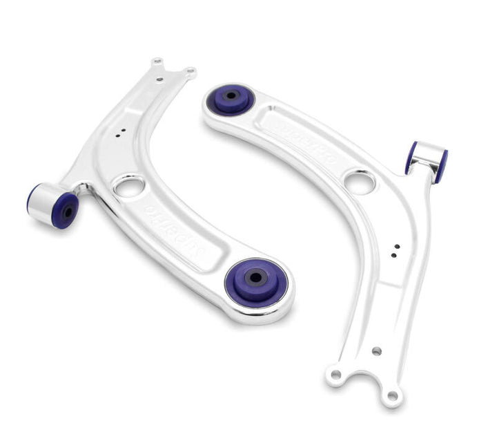 SuperPro 2015 Audi A3 Quattro Premium Front Lower Forged Alloy Control Arm Kit - Bull Strap