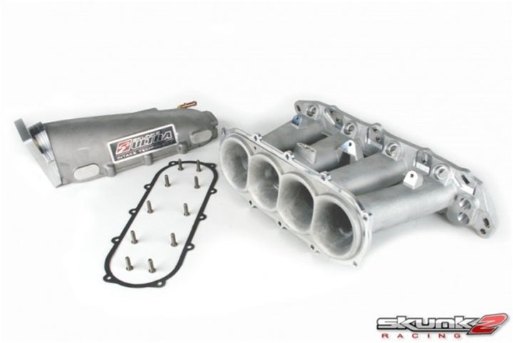 Skunk2 Ultra Series B Series VTEC Street Intake Manifold - Silver - Bull Strap