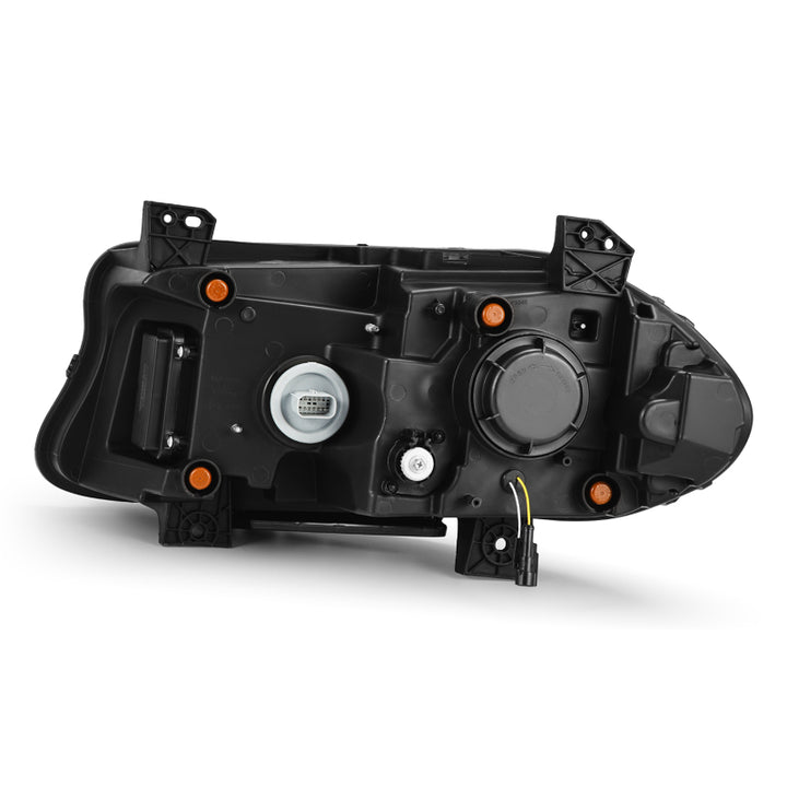 AlphaRex 15-23 Dodge Charger NOVA-Series LED Proj Headlights Blk w/Activtn Light & Seq.Sig / SB DRL - Bull Strap