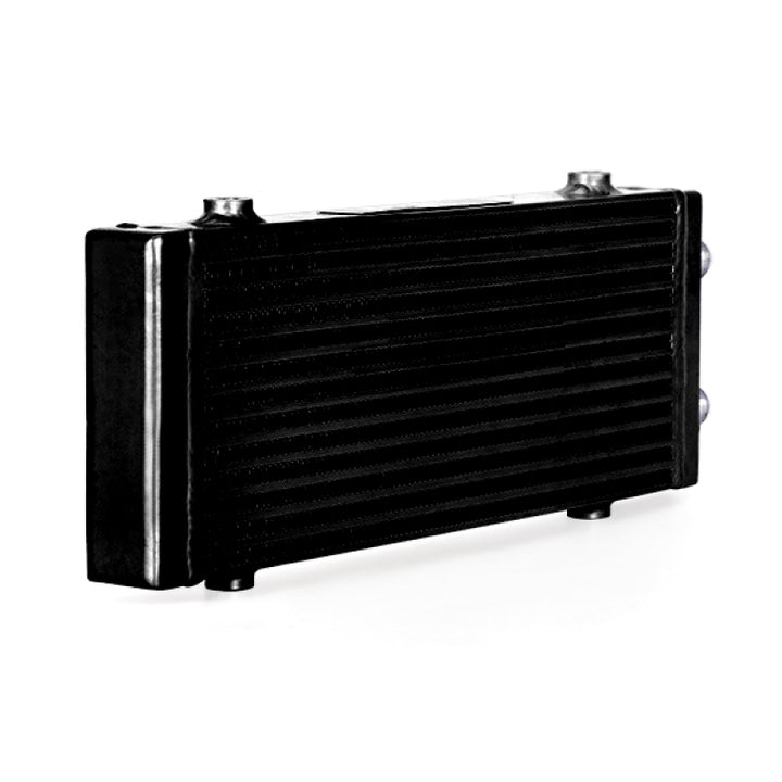 Mishimoto Universal Medium Bar and Plate Dual Pass Black Oil Cooler - Bull Strap