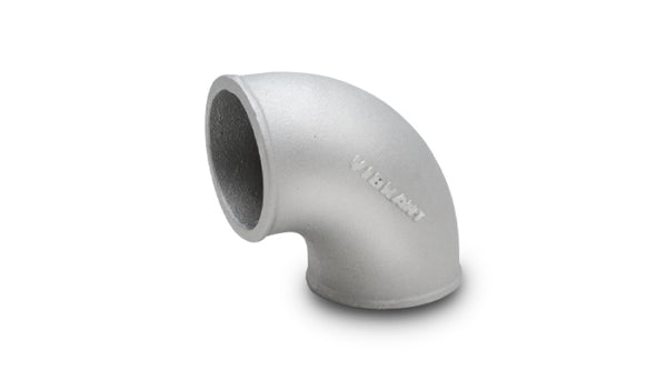 Vibrant 2.5in O.D. Cast Aluminum Elbow (90 degree Tight Radius) - Bull Strap