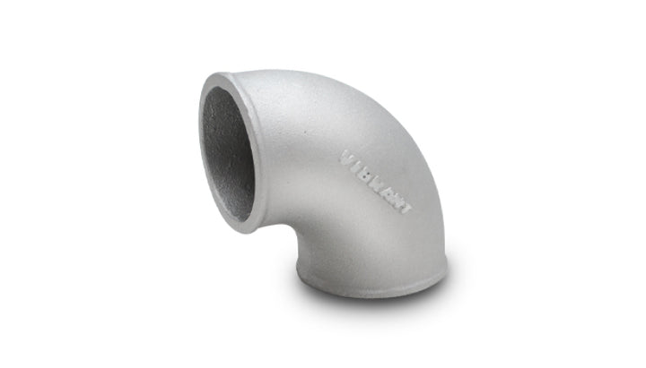 Vibrant 2.5in O.D. Cast Aluminum Elbow (90 degree Tight Radius) - Bull Strap