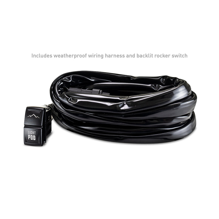 Borne Off-Road Light Pods (Kit of 2) 3x3 Flood - Bull Strap