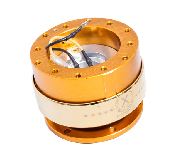 NRG Quick Release Gen 2.0 - Rose Gold Body / Titanium Chrome Ring - Bull Strap