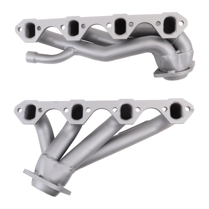BBK 87-95 Ford F150 Truck 5.8 351 Shorty Unequal Length Exhaust Headers - 1-5/8 Titanium Ceramic - Bull Strap