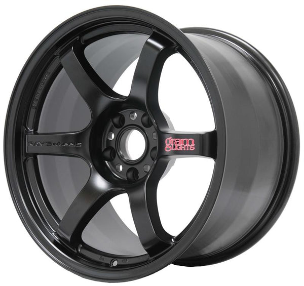 Gram Lights 57DR 17x9.0 +22 5x114.3 Semi Gloss Black Wheel - Bull Strap