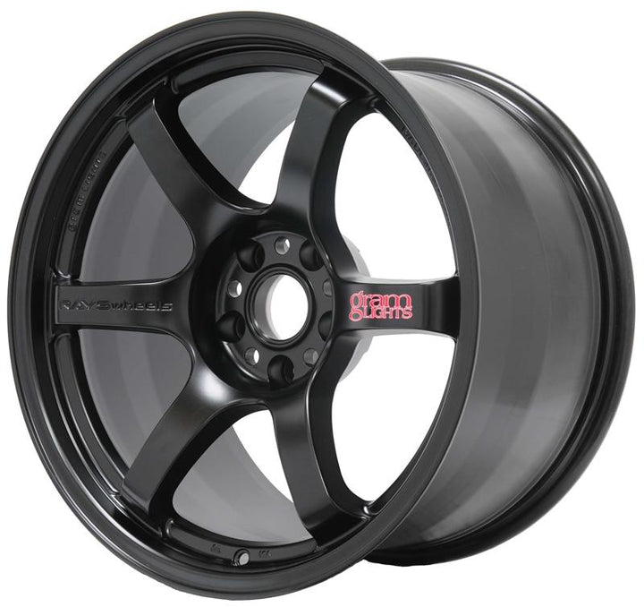 Gram Lights 57DR 17x9.0 +22 5x114.3 Semi Gloss Black Wheel - Bull Strap