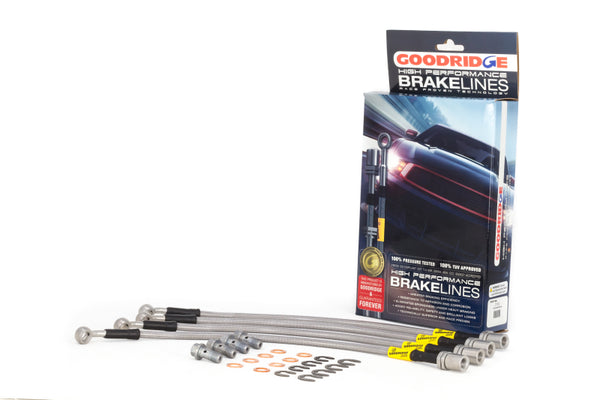 Goodridge 01-05 Lexus IS300 Stainless Steel Brake Line Kit - Bull Strap