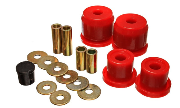 Energy Suspension 00-09 Honda S2000 Red Rear Differential Carrier Bushing Set - Bull Strap