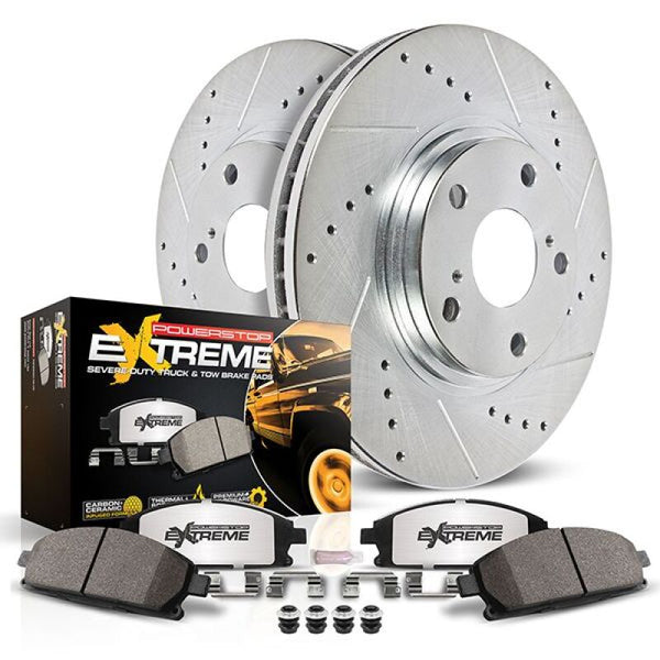 Power Stop 22-24 Toyota Tundra Front Z36 Truck & Tow Brake Kit - Bull Strap
