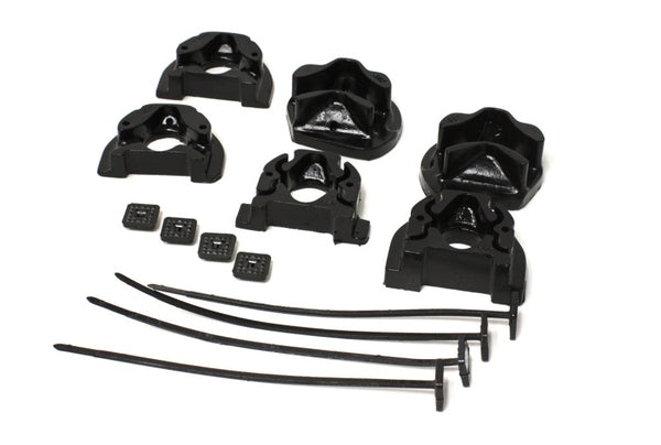 Energy Suspension 92-00 Honda Civic (Except 99-00 Si) / 93-97 Del Sol Black Motor Mount Inserts (Man - Bull Strap