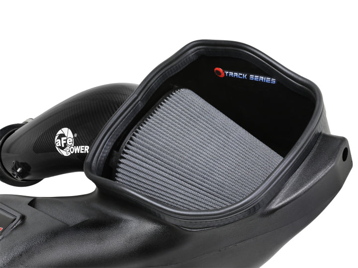 aFe 23-24 Ford F150 Raptor R V8 5.2L Supercharged Track Series Air Intake w/ PDS Filter - Bull Strap