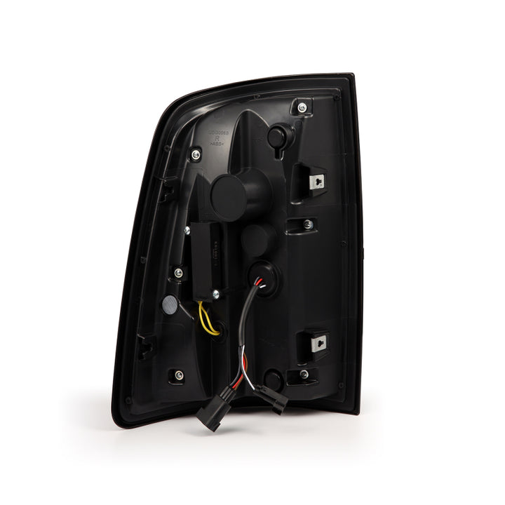 AlphaRex 09-18 Dodge Ram Luxx-Series LED Tail Lights Alpha-Black w/ Activation Light & Seq. Signal - Bull Strap