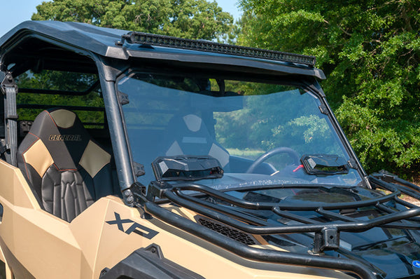 Seizmik 16-23 Polaris General 1000 /4/XP Pro-fit Tool-Less Windshield Vented Poly UV - Bull Strap