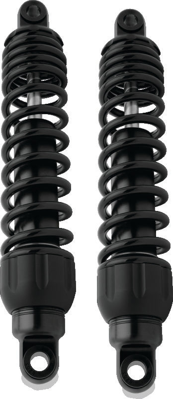 Progressive Harley Tri-Glide 444 Series Shocks 13.5in - Black - Bull Strap