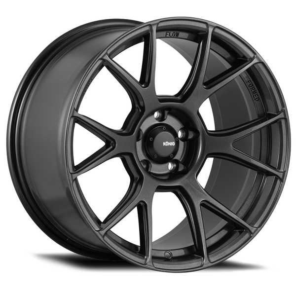 Konig Ampliform 18x8.5 5x114.3 ET45 Dark Metallic Graphite - Bull Strap
