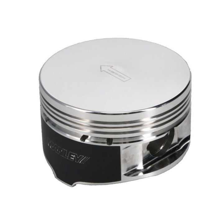 Manley Ford 4.6L/5.4L (3Valve) Flat Top Forged Aluminum 3.572in Bore 0cc Dome Piston Set - Bull Strap