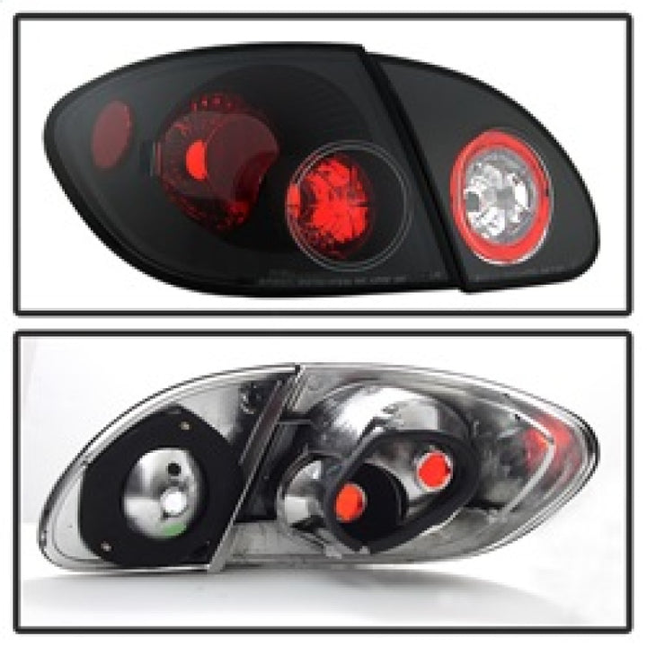 Spyder Toyota Corolla 03-08 Euro Style Tail Lights Black ALT-YD-TC03-BK - Bull Strap