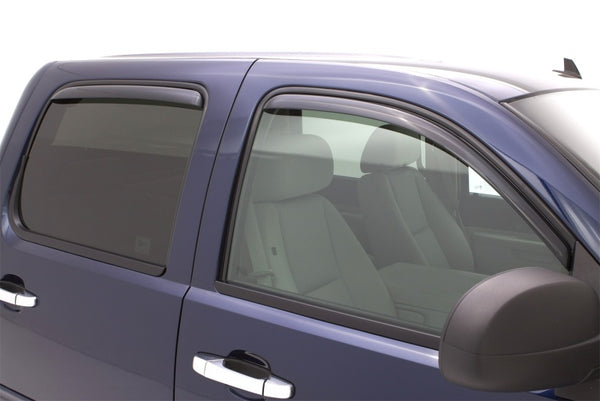 AVS 21-22 Hyundai Santa Cruz In-Channel Ventvisor Front & Rear Window Deflectors 4pc - Smoke - Bull Strap
