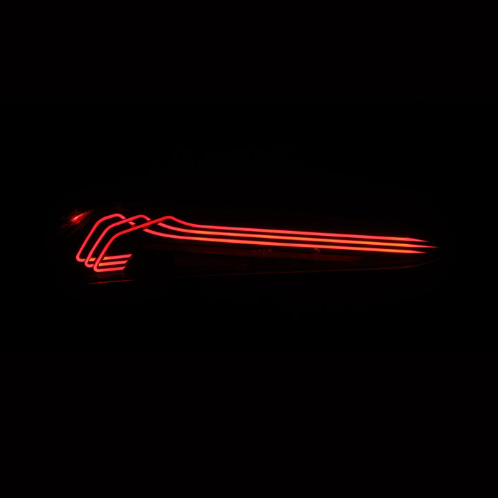 AlphaRex 20-24 Toyota Supra LUXX-Series Laser Style LED Tail Lights Black-Red - Bull Strap