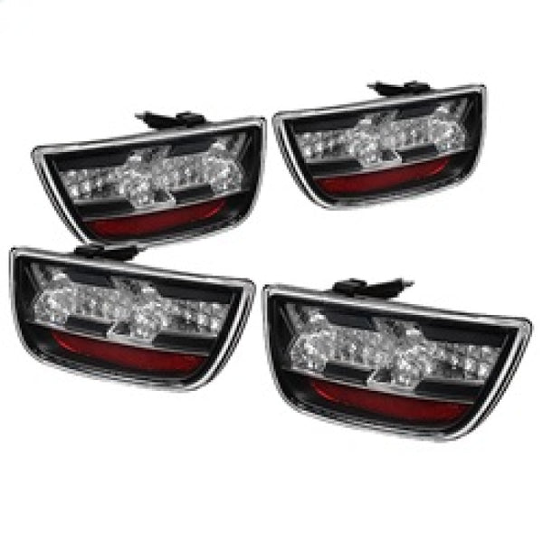 Spyder Chevy Camaro 10-13 LED Tail Lights Black ALT-YD-CCAM2010-LED-BK - Bull Strap