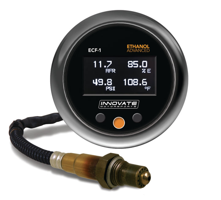 Innovate ECF-1 (Fuel) Ethanol Advanced Complete Gauge Kit - Bull Strap