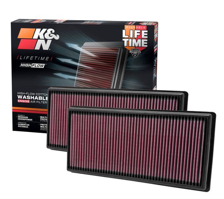 K&N Replacement Air Filter 09-13 Land Rover Range Rover / 10-13 LR4 / 10-13 Discovery - Bull Strap