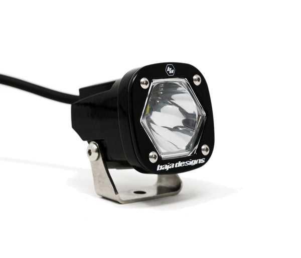 Baja Designs S1 Spot LED Light w/ Mounting Bracket Single - Bull Strap