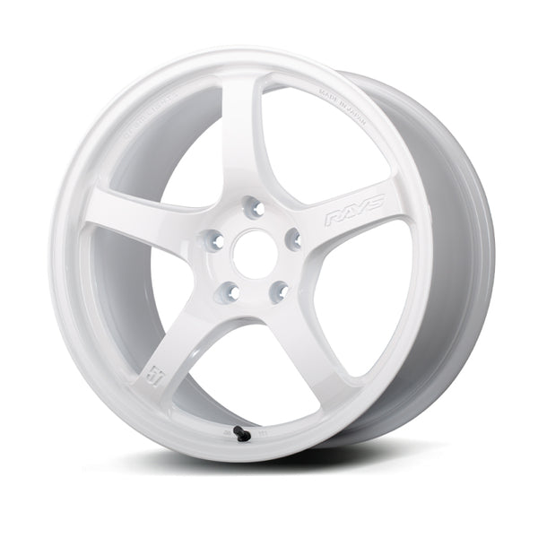 Gram Lights 57CR 17x9 +38 5x100 Ceramic White Pearl Wheel - Bull Strap