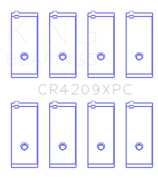 King Engine Bearings Toyota 3SGTE 16v 2.0L pMaxKote Performance Rod Bearing Set - Size STD - Bull Strap