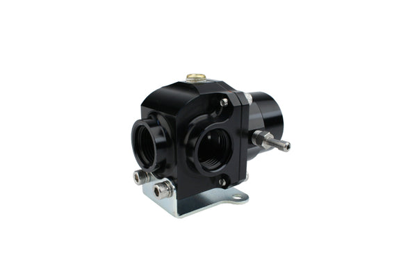 Aeromotive Adjustable Regulator - 35-75PSI - .313 Valve - (2) -08 Inlets/-08 Return - Bull Strap