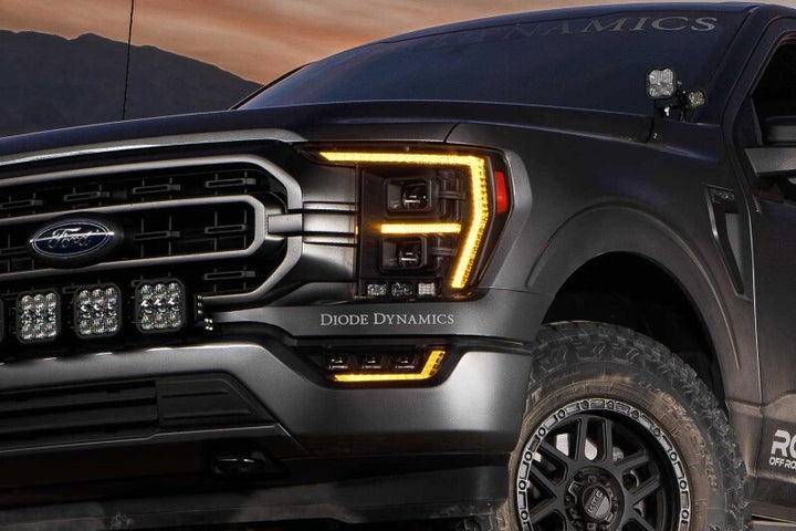Diode Dynamics 2021+ Ford F-150 Elite Max LED Headlamps - Bull Strap