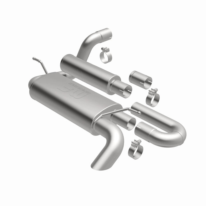 MagnaFlow 18-23 Jeep Wrangler JL 2.0L/3.6L Overland Series Axle-Back Exhaust - Bull Strap