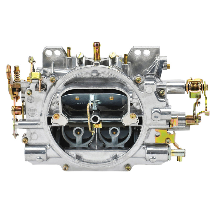 Edelbrock Carburetor Performer Series 4-Barrel 600 CFM Manual Choke Satin Finish - Bull Strap
