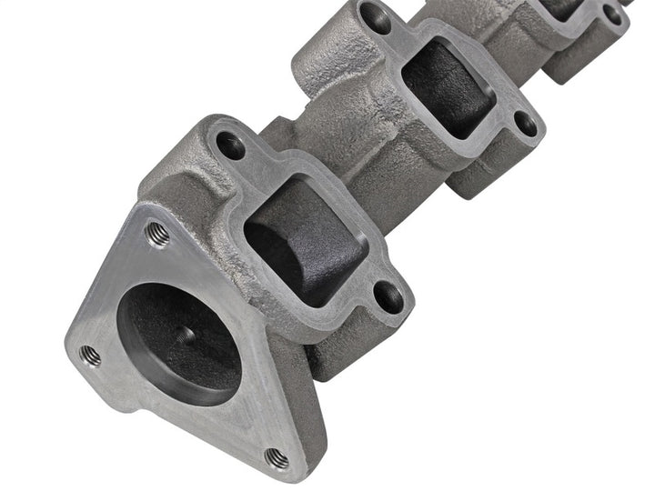 aFe Power BladeRunner Ported Ductile Iron Exhaust Manifold 01-16 GM Diesel Trucks V8-6.6L (td) - Bull Strap