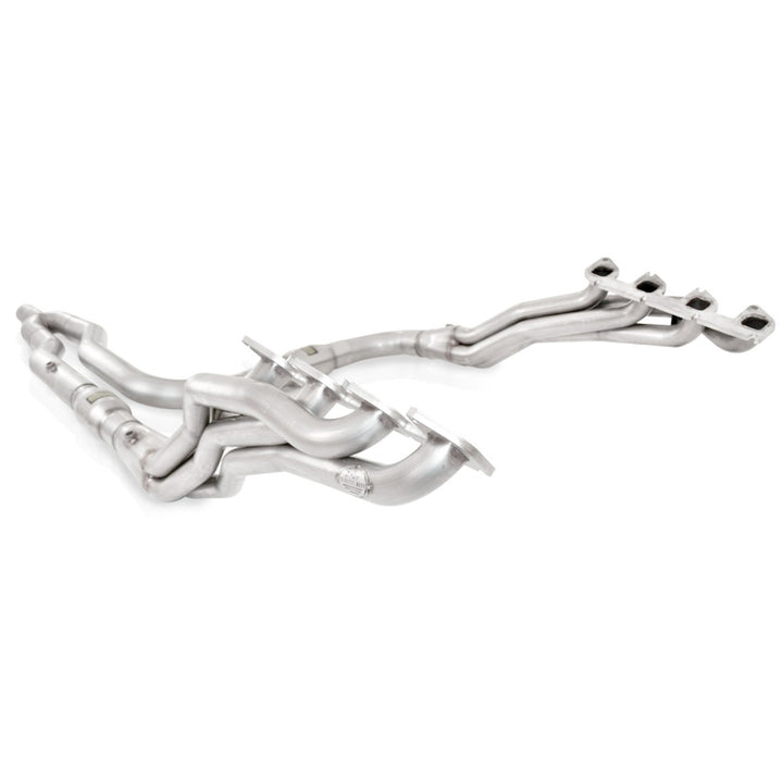 Stainless Works 2010-14 Ford F-150 Raptor 1-7/8in Primaries 3in High-Flow Cats Y-Pipe - Bull Strap
